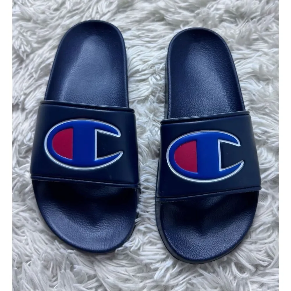 BNWOT Blue Champion Slides Size 2 Boys